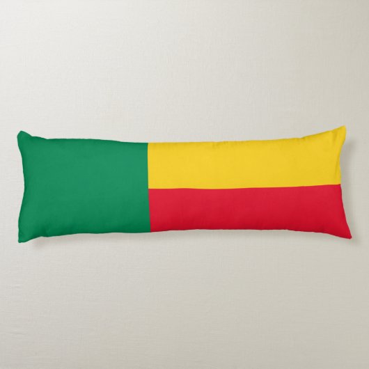 Patriotic Benin Flag Lichaamskussen (Achterkant)