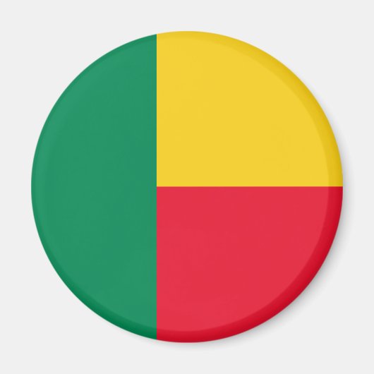 Patriotic Benin Flag Magneet (Voorkant)