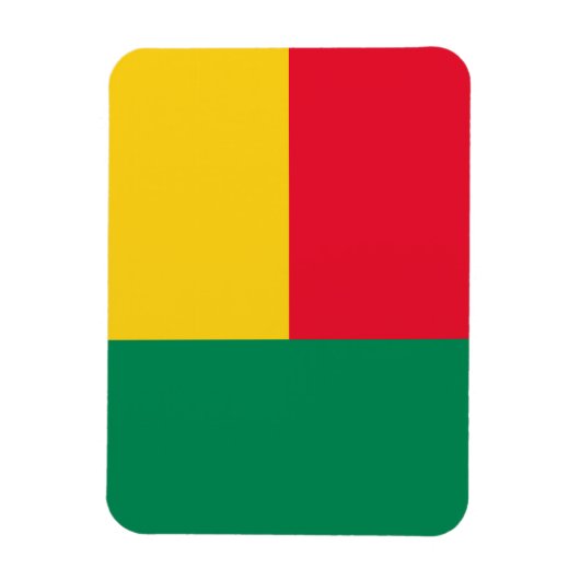Patriotic Benin Flag Magneet (Verticaal)