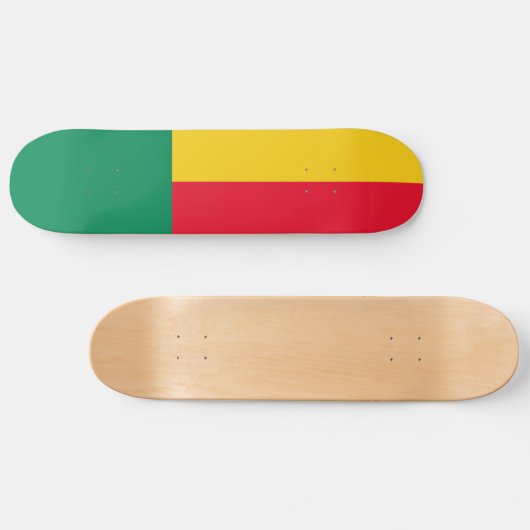 Patriotic Benin Flag Persoonlijk Skateboard (Horizontaal)
