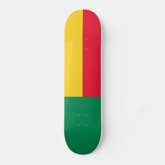 Patriotic Benin Flag Persoonlijk Skateboard (Voorkant)