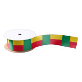 Patriotic Benin Flag Satijnen Lint (Spoel)