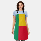 Patriotic Benin Flag Schort (Gedragen)