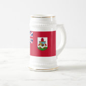Patriotic Bermuda Flag Beer Stein Bierpul (Voorkant rechts)