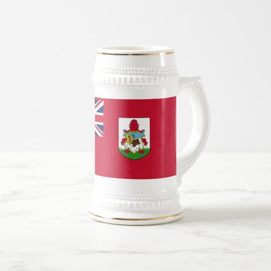 Patriotic Bermuda Flag Beer Stein Bierpul (Voorkant rechts)