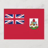 Patriotic Bermuda Flag Briefkaart (Voorkant)