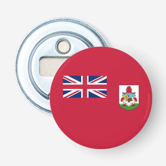 Patriotic Bermuda Flag Button Flesopener (Voorkant)