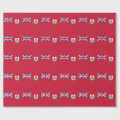 Patriotic Bermuda Flag Cadeaupapier (Vlak)