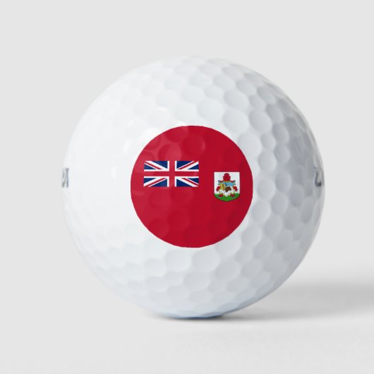 Patriotic Bermuda Flag Golfballen (Voorkant)