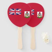 Patriotic Bermuda Flag Handwaaier (Voorkant en achterkant)