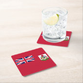 Patriotic Bermuda Flag Kartonnen Onderzetters (Insitu)