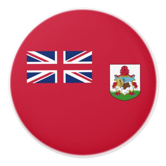 Patriotic Bermuda Flag Keramische Knop (Voorkant)