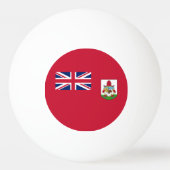 Patriotic Bermuda Flag Pingpongbal (Voorkant)