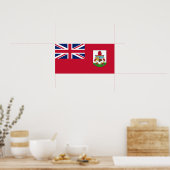 Patriotic Bermuda Flag Poster (Keuken)