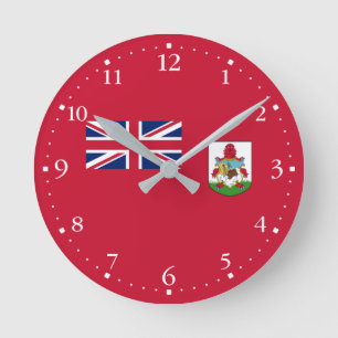 Patriotic Bermuda Flag Ronde Klok