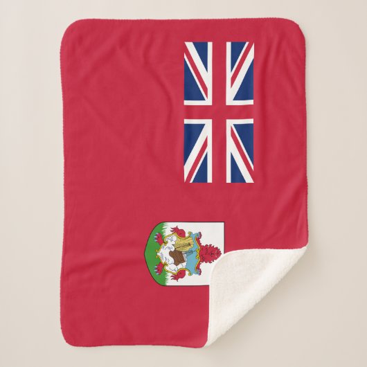 Patriotic Bermuda Flag Sherpa Deken (Voorkant)