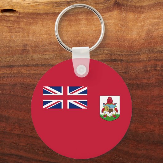 Patriotic Bermuda Flag Sleutelhanger (Voorkant)