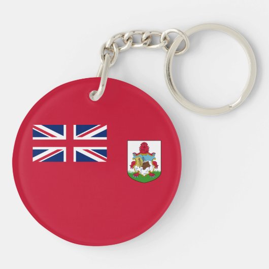 Patriotic Bermuda Flag Sleutelhanger (Achterkant)