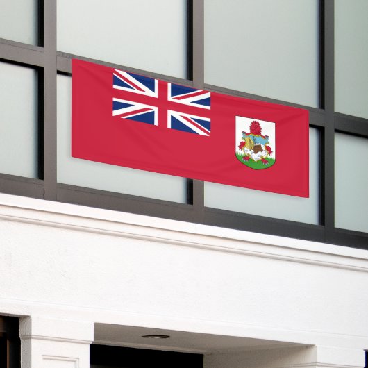 Patriotic Bermuda Flag Spandoek (Buitenkant Gebouw)