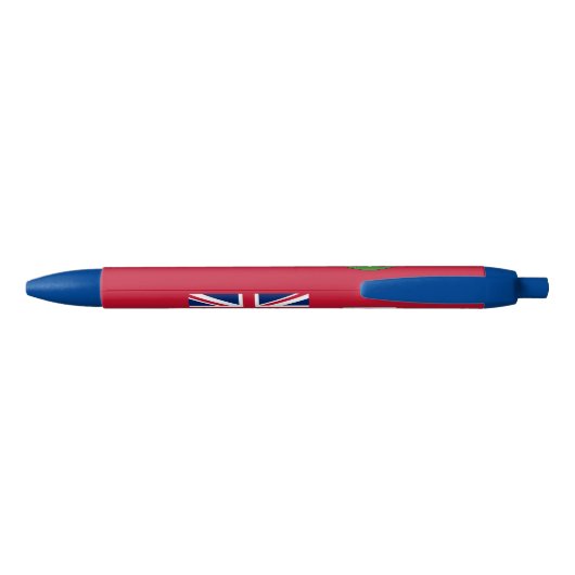 Patriotic Bermuda Flag Zwarte Inkt Pen (Achterkant)