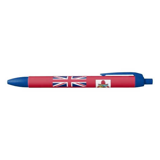 Patriotic Bermuda Flag Zwarte Inkt Pen (Bovenkant)