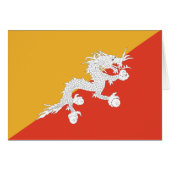 Patriotic Bhutan Flag (Voorkant Horizontaal)