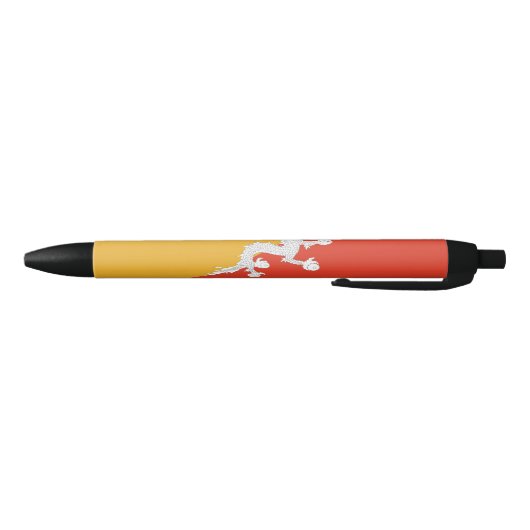 Patriotic Bhutan Flag Blauwe Inkt Pen (Bodem)