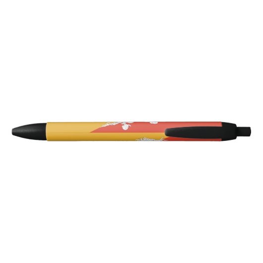 Patriotic Bhutan Flag Blauwe Inkt Pen (Achterkant)