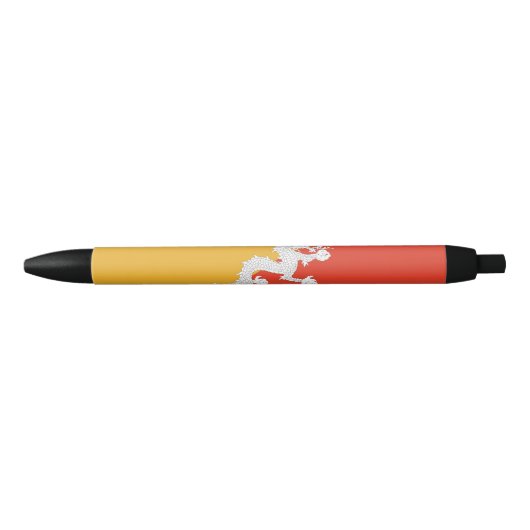 Patriotic Bhutan Flag Blauwe Inkt Pen (Voorkant)