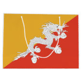 Patriotic Bhutan Flag Groot Cadeauzakje (Achterkant)