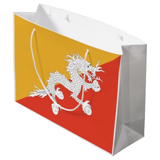 Patriotic Bhutan Flag Groot Cadeauzakje (Achterkant Gekanteld)