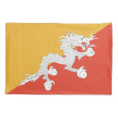 Patriotic Bhutan Flag Kussensloop (Achterkant)