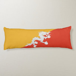 Patriotic Bhutan Flag Lichaamskussen