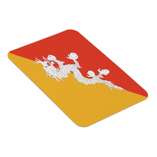Patriotic Bhutan Flag Magneet (Rechterzijde)