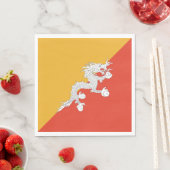 Patriotic Bhutan Flag Servet (Insitu)