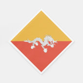 Patriotic Bhutan Flag Servet (Hoek)