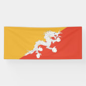 Patriotic Bhutan Flag Spandoek (Horizontaal)