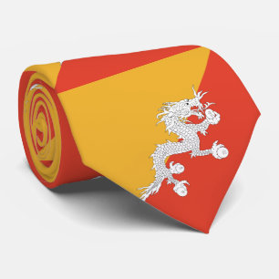 Patriotic Bhutan Flag Stropdas