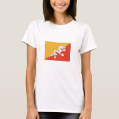 Patriotic Bhutan Flag T-shirt (Voorkant)