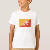 Patriotic Bhutan Flag T-shirt (Voorkant)