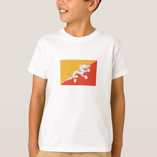 Patriotic Bhutan Flag T-shirt (Voorkant)