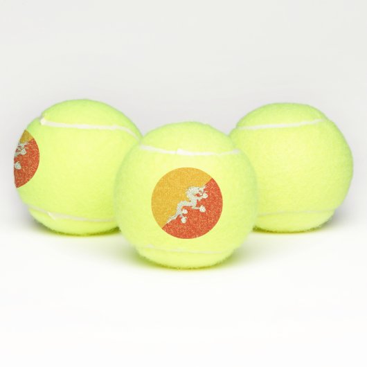 Patriotic Bhutan Flag Tennisballen (Multi)