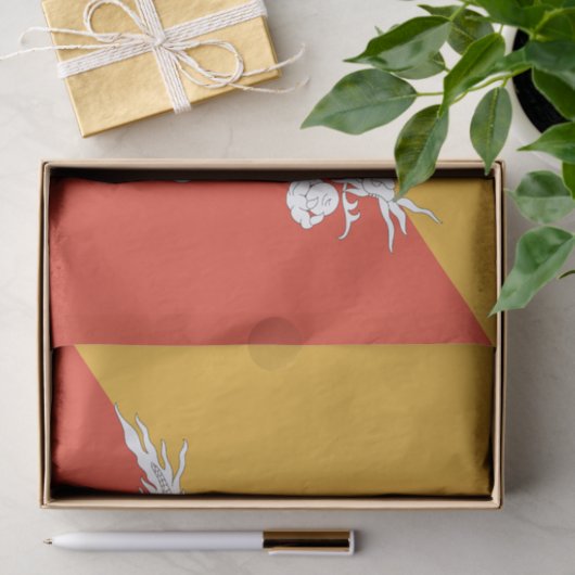 Patriotic Bhutan Flag Tissuepapier (Geschenk)