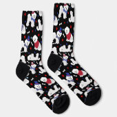 Patriotic Bichon Frise Socks Sokken (Rechts)