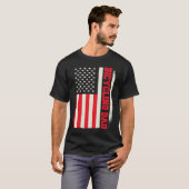 Patriotic Bicycle Cyclist Bicycling Cycling Bicycl T-shirt (Voorkant volledig)