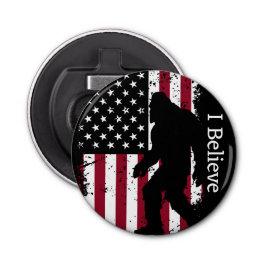 Patriotic Bigfoot Button Flesopener