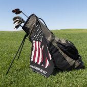 Patriotic Bigfoot Golfhanddoek (Groen)