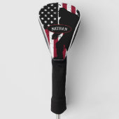 Patriotic Bigfoot Golfheadcover (Voorkant)