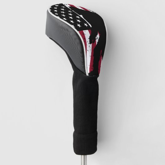 Patriotic Bigfoot Golfheadcover (Schuin)