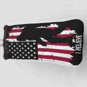 Patriotic Bigfoot Golfheadcover (Voorkant)